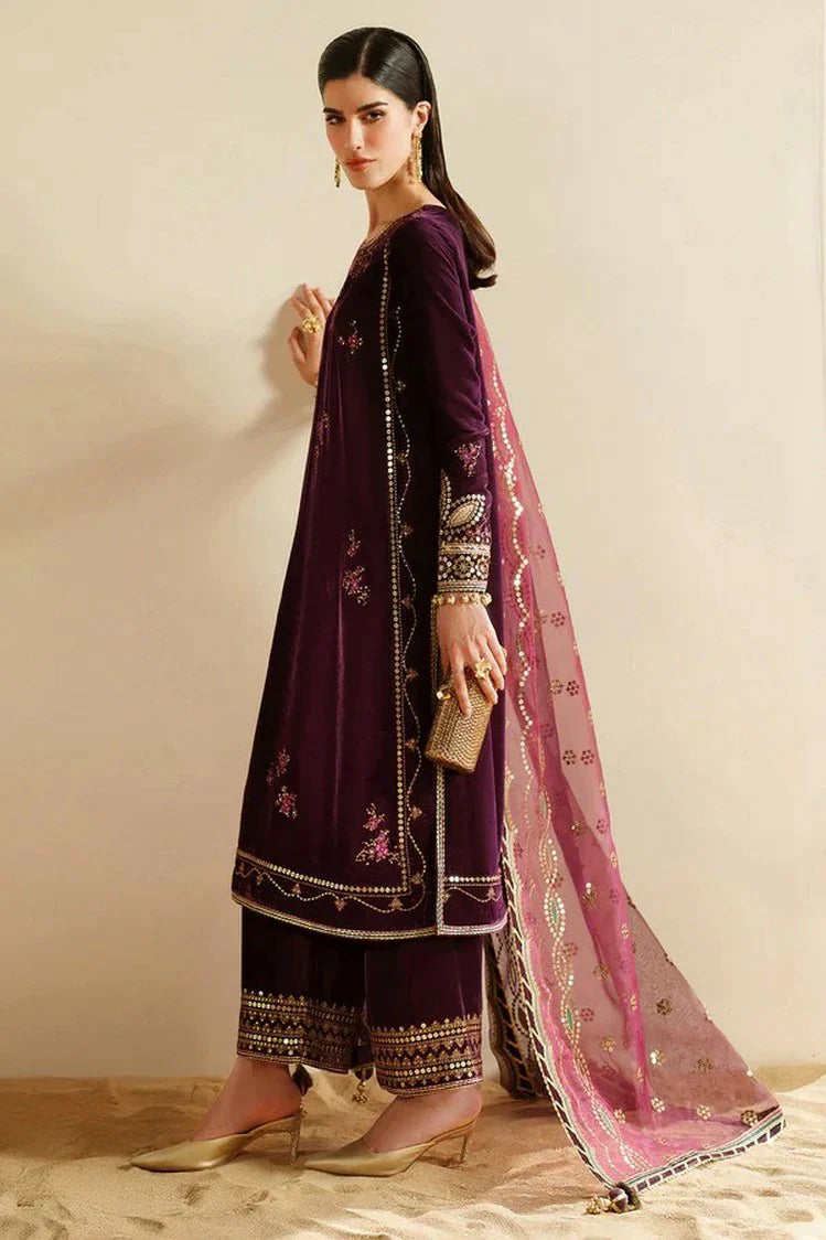 Picture of Jazmin - Velvet Vogue Luxury Formals - VVF D-04 - Unstitched - Available at Raja Sahib
