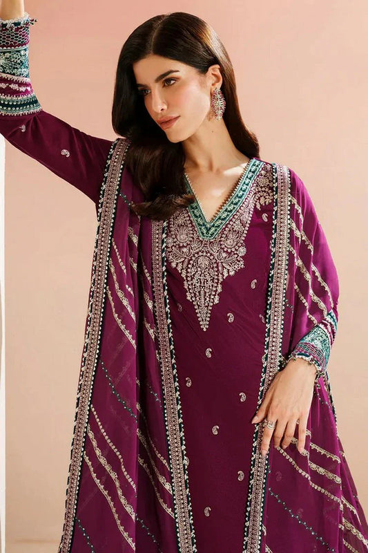 Picture of Jazmin - Velvet Vogue Luxury Formals - VVF D-06 - Unstitched - Available at Raja Sahib