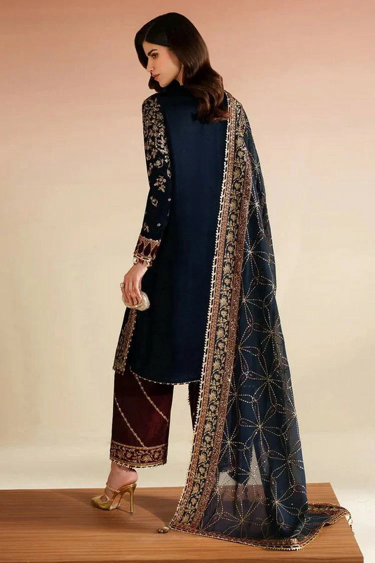 Picture of Jazmin - Velvet Vogue Luxury Formals - VVF D-07 - Unstitched - Available at Raja Sahib