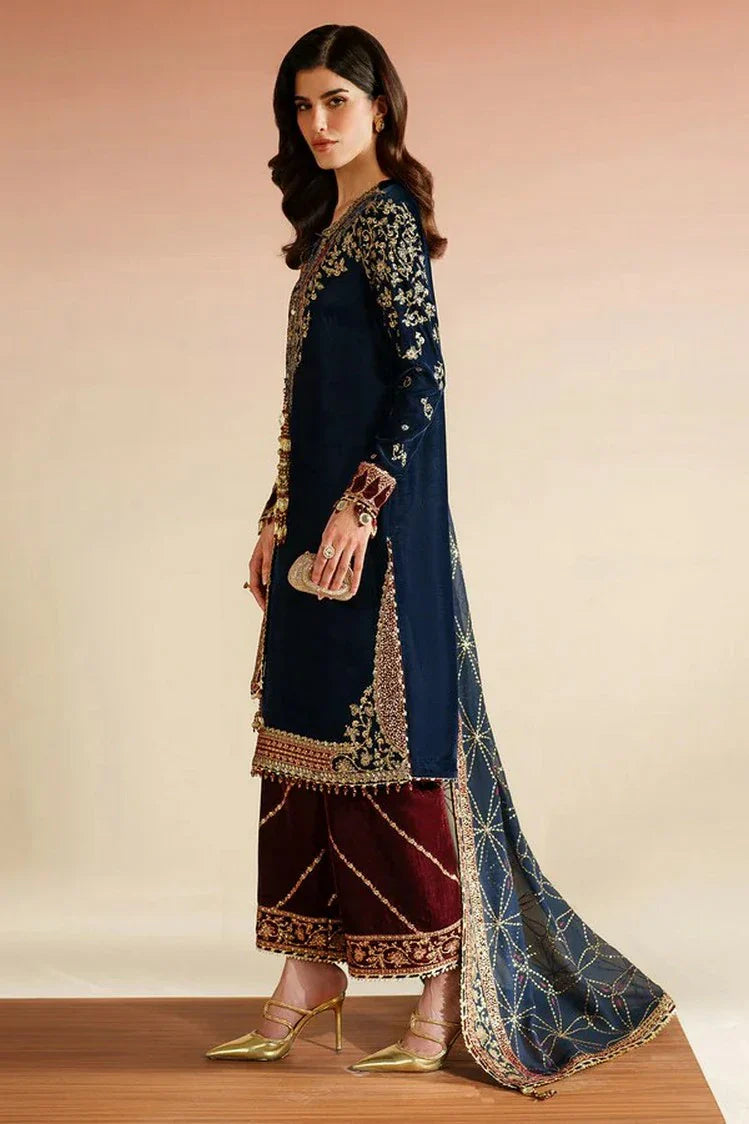 Picture of Jazmin - Velvet Vogue Luxury Formals - VVF D-07 - Unstitched - Available at Raja Sahib