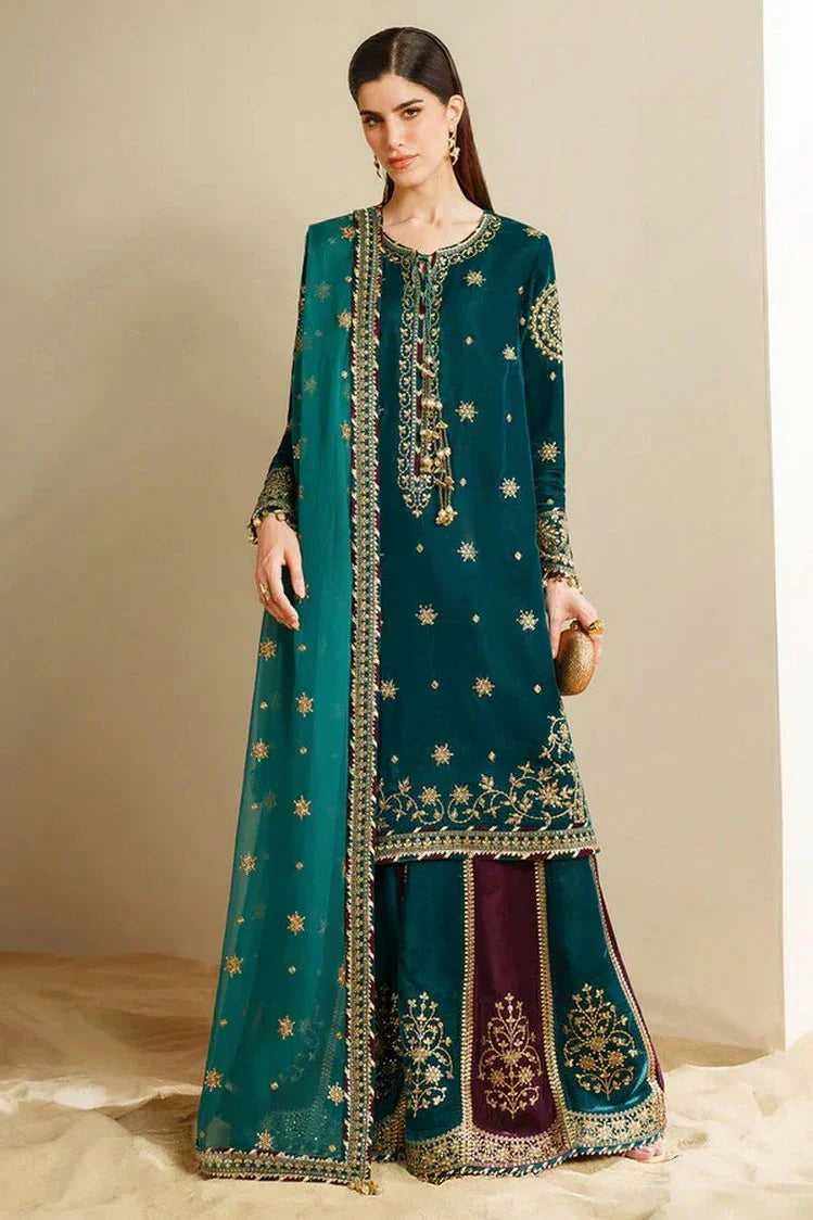 Picture of Jazmin - Velvet Vogue Luxury Formals - VVF D-08 - Unstitched - Available at Raja Sahib