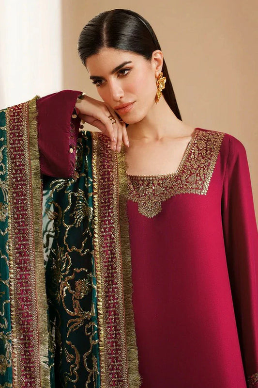 Picture of Jazmin - Velvet Vogue Luxury Formals - VVF D-09 - Unstitched - Available at Raja Sahib