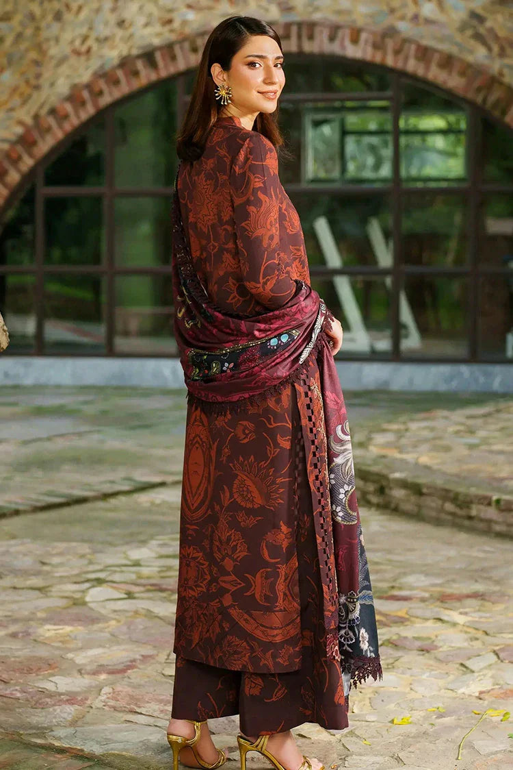 Picture of Asifa & Nabeel - Meraki Winter Collection - ANM-10-Crimson Chill - Unstitched - Available at Raja Sahib