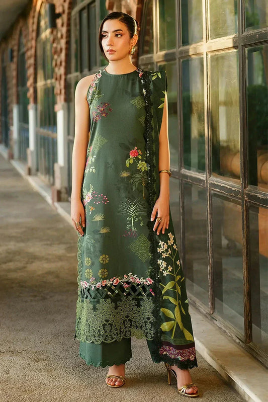 Picture of Asifa & Nabeel - Meraki Winter Collection - ANM-01-Jade Dusk - Unstitched - Available at Raja Sahib