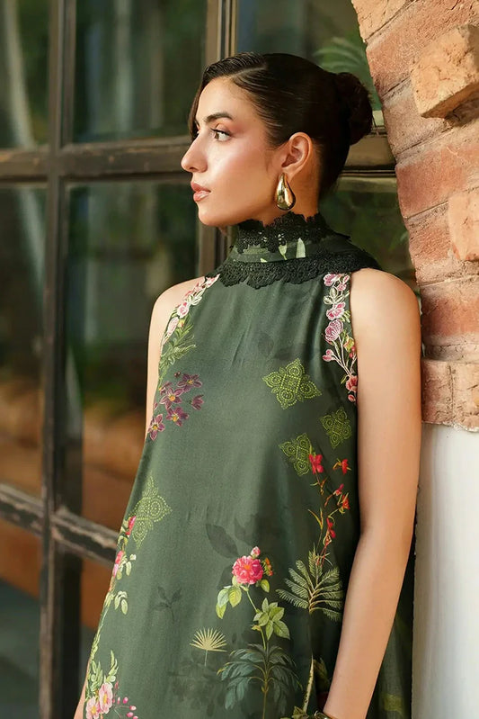 Picture of Asifa & Nabeel - Meraki Winter Collection - ANM-01-Jade Dusk - Unstitched - Available at Raja Sahib