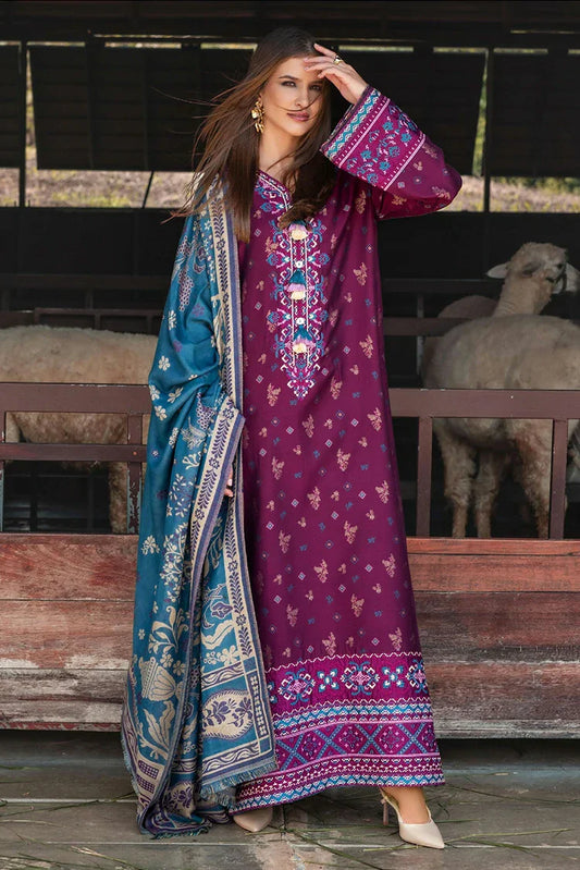 Picture of Mushq - Broadway Under the Tuscan Sun Winter Collection - 04-Florence Whisper - Unstitched - Available at Raja Sahib