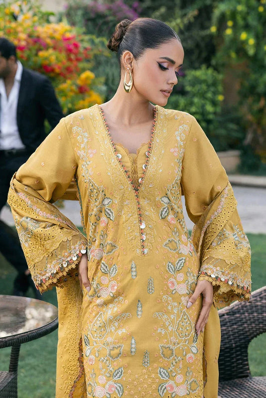 Picture of Elaf - Luxury Winter Collection - EWK-1B FLORIGOLD - Unstitched - Available at Raja Sahib