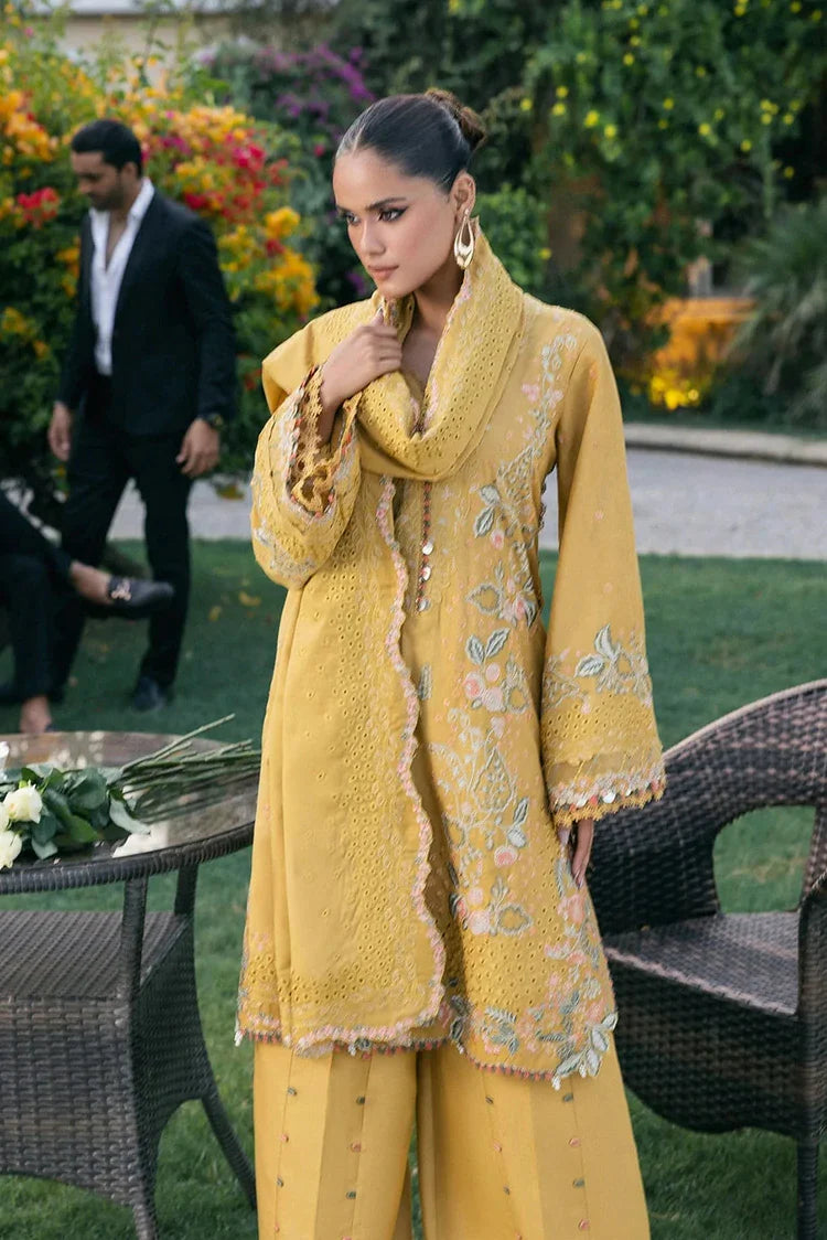 Picture of Elaf - Luxury Winter Collection - EWK-1B FLORIGOLD - Unstitched - Available at Raja Sahib