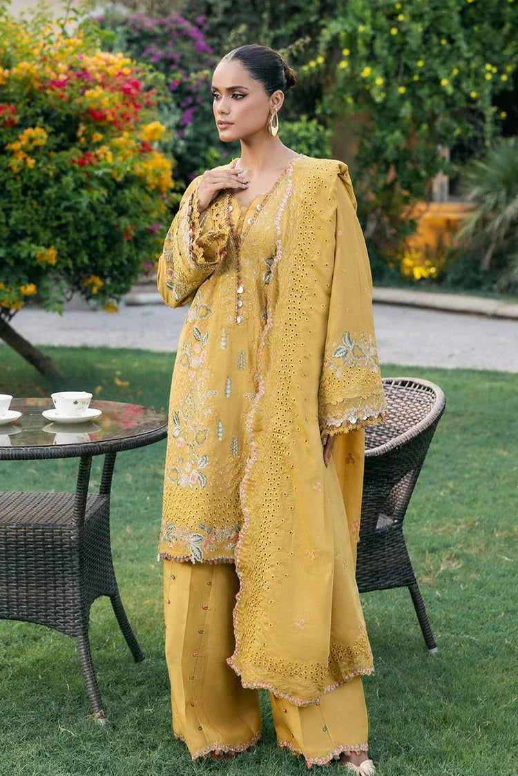 Picture of Elaf - Luxury Winter Collection - EWK-1B FLORIGOLD - Unstitched - Available at Raja Sahib