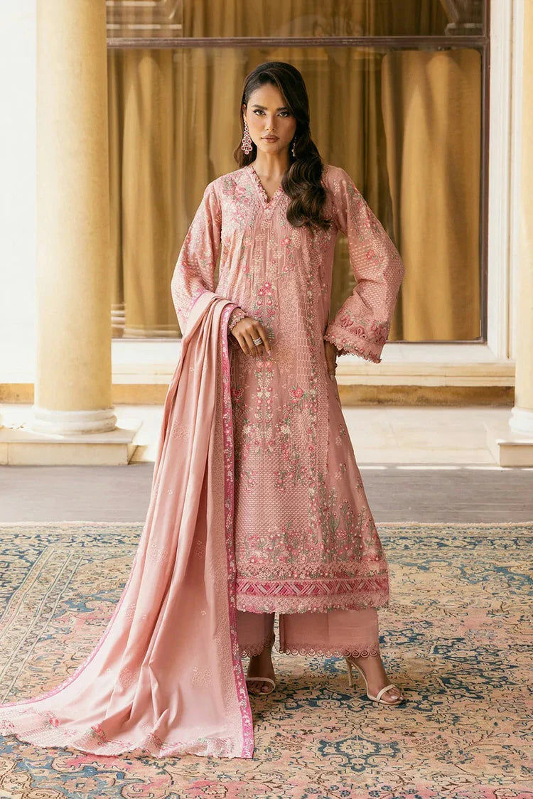 Picture of Elaf - Luxury Winter Collection - EWK-3A DUSTYROSE - Unstitched - Available at Raja Sahib