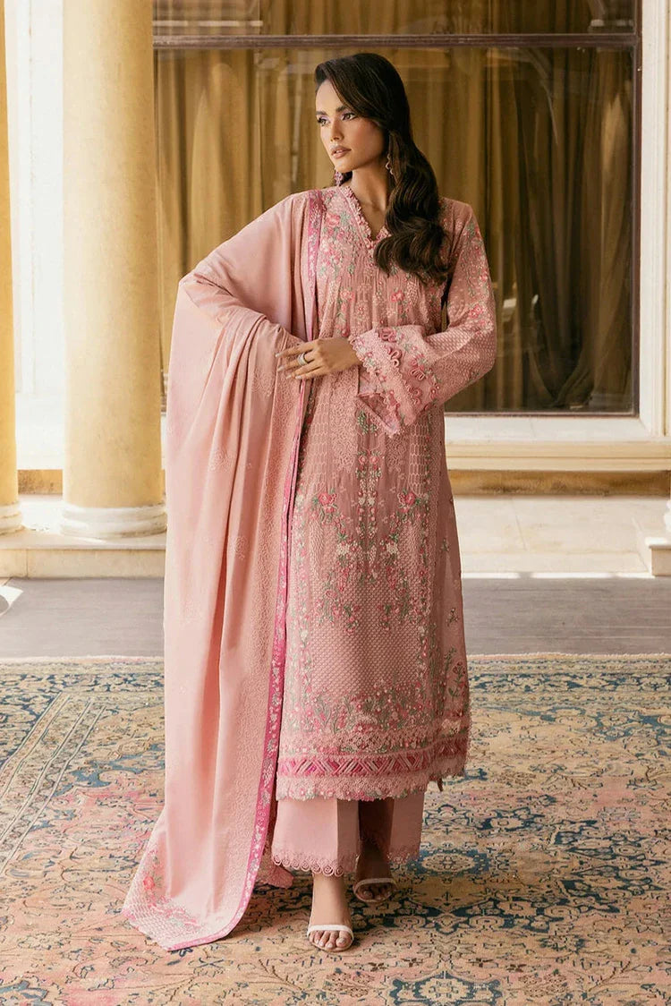 Picture of Elaf - Luxury Winter Collection - EWK-3A DUSTYROSE - Unstitched - Available at Raja Sahib