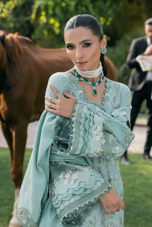 Picture of Elaf - Luxury Winter Collection - EWK-7A MINTFROST - Unstitched - Available at Raja Sahib