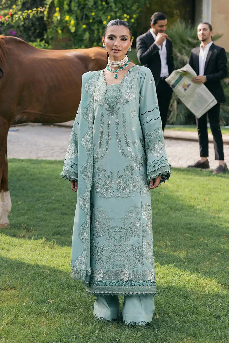 Picture of Elaf - Luxury Winter Collection - EWK-7A MINTFROST - Unstitched - Available at Raja Sahib