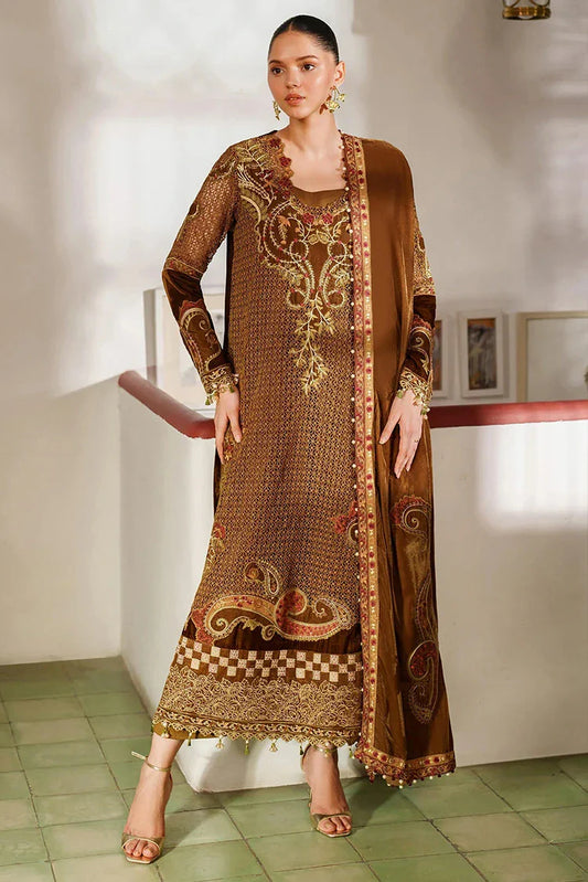 Picture of Asifa & Nabeel - Pashmina Luxe Luxury Collection - Cedar LWC25-08 - Unstitched - Available at Raja Sahib