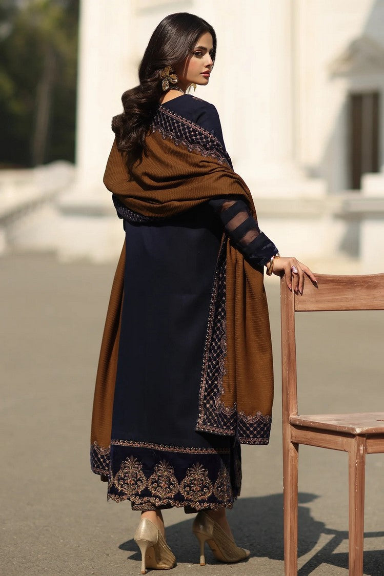 Picture of Charizma - Signature Embroidered Peach Leather & Velvet Collection - CSW5-01 - Unstitched - Available at Raja Sahib