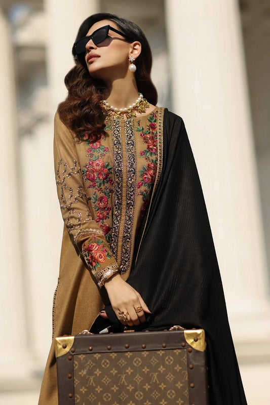 Picture of Charizma - Signature Embroidered Peach Leather & Velvet Collection - CSW5-05 - Unstitched - Available at Raja Sahib