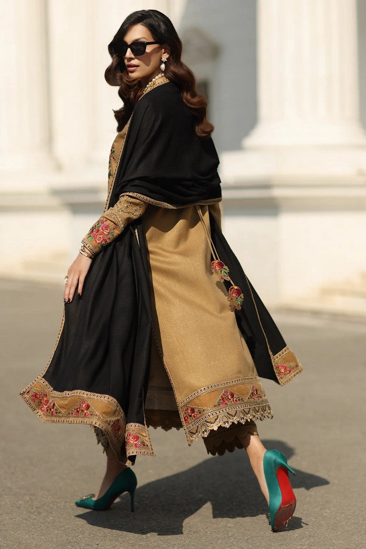 Picture of Charizma - Signature Embroidered Peach Leather & Velvet Collection - CSW5-05 - Unstitched - Available at Raja Sahib