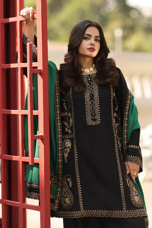 Picture of Charizma - Signature Embroidered Peach Leather & Velvet Collection - CSW5-06 - Unstitched - Available at Raja Sahib