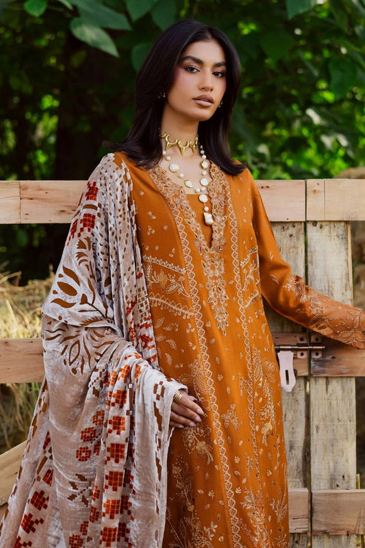 Picture of Nureh - Exclusive Luxury Unstitched Peach Leather Collection Vol 2 - NE-188 - Unstitched - Available at Raja Sahib