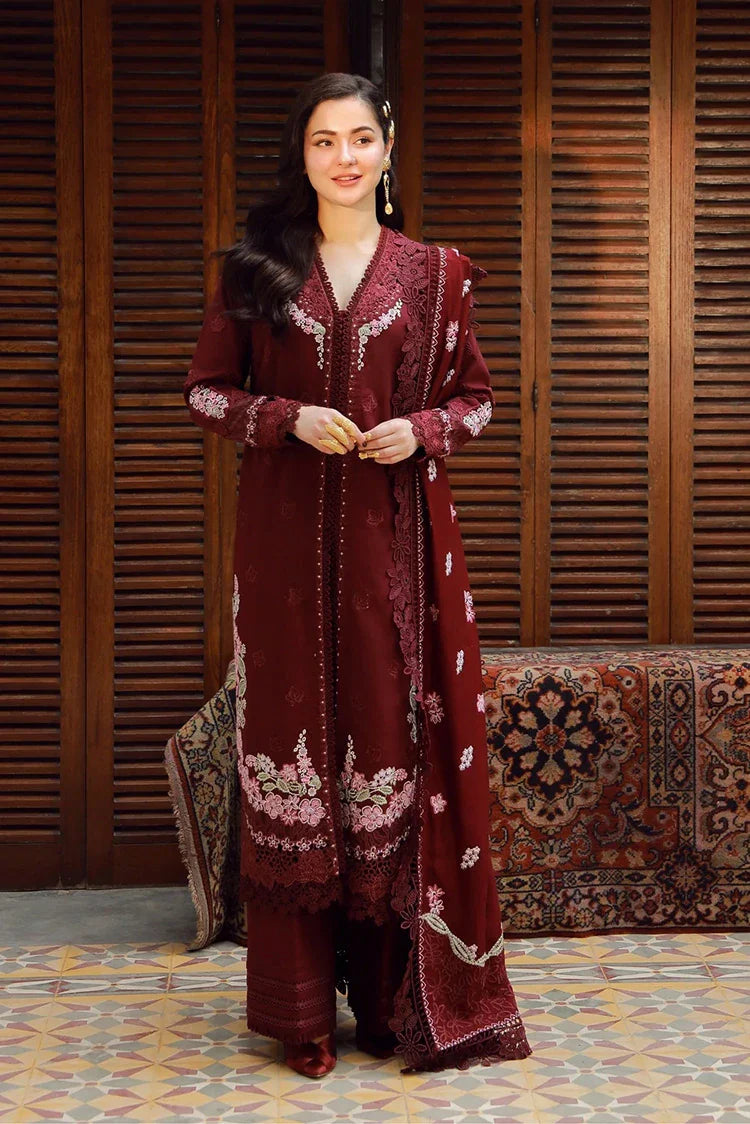 Picture of Maryam Hussain - Winter Shawl Collection - WS25-01-Taali - Unstitched - Available at Raja Sahib