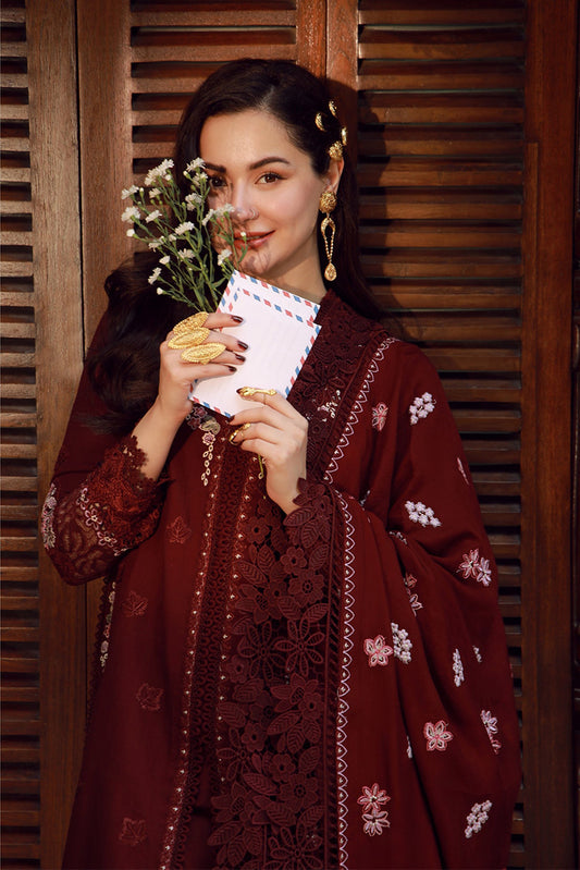 Picture of Maryam Hussain - Winter Shawl Collection - WS25-01-Taali - Unstitched - Available at Raja Sahib