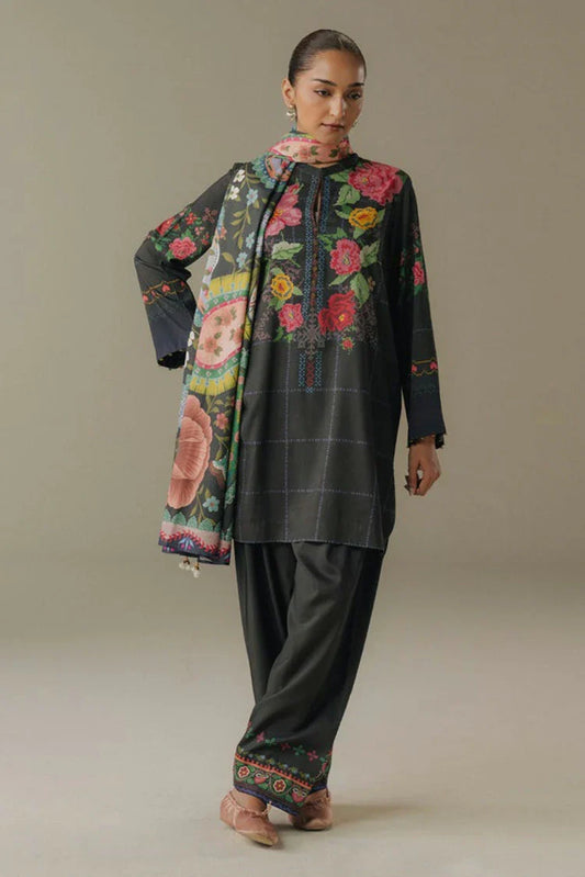 Picture of Zara Shahjahan - Coco Prints Vol 5 - Olive Hour-5A - Unstitched - Available at Raja Sahib