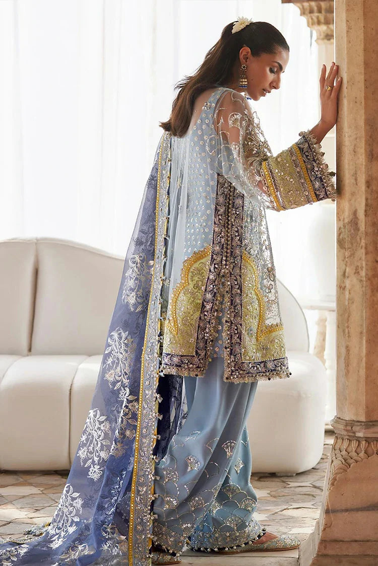Picture of Zaha - Gossamer Wedding Festive Collection - NILOFAR-E-SHAAM ZC25-04 - Unstitched - Available at Raja Sahib