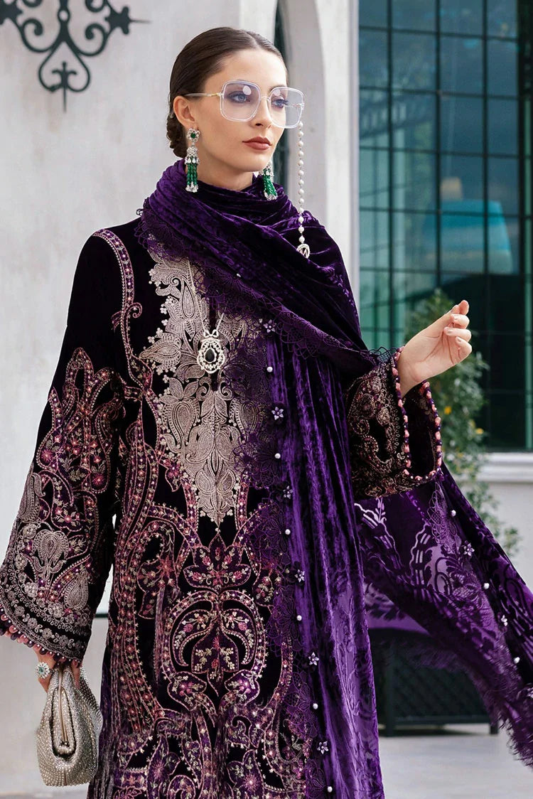 Picture of Maria B - Winter Luxe Linen Collection - WL-1311 - Unstitched - Available at Raja Sahib