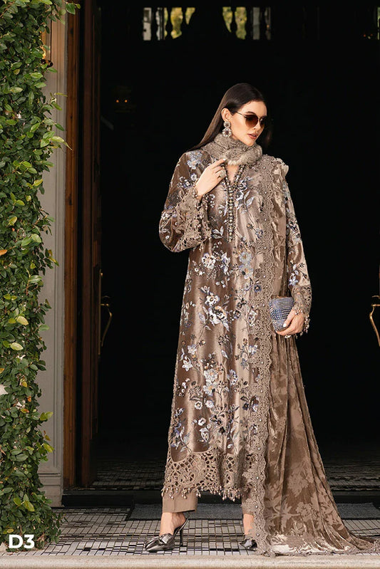 Picture of Maria B - Winter Luxe Linen Collection - WL-1303 - Unstitched - Available at Raja Sahib