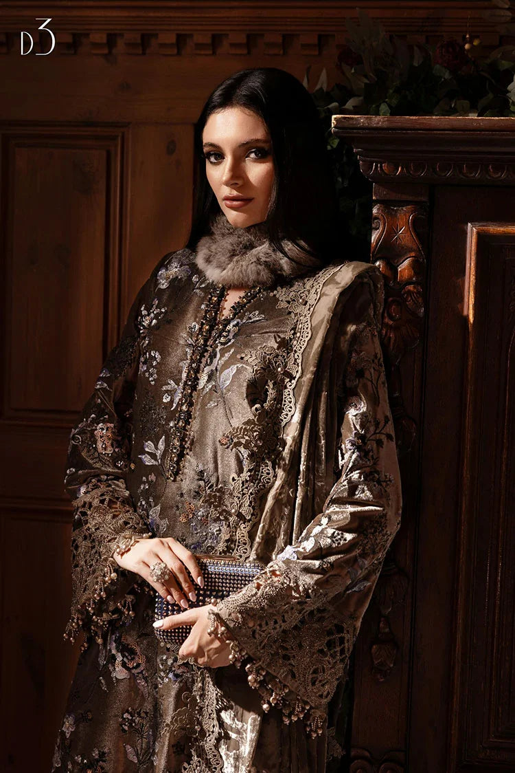 Picture of Maria B - Winter Luxe Linen Collection - WL-1303 - Unstitched - Available at Raja Sahib