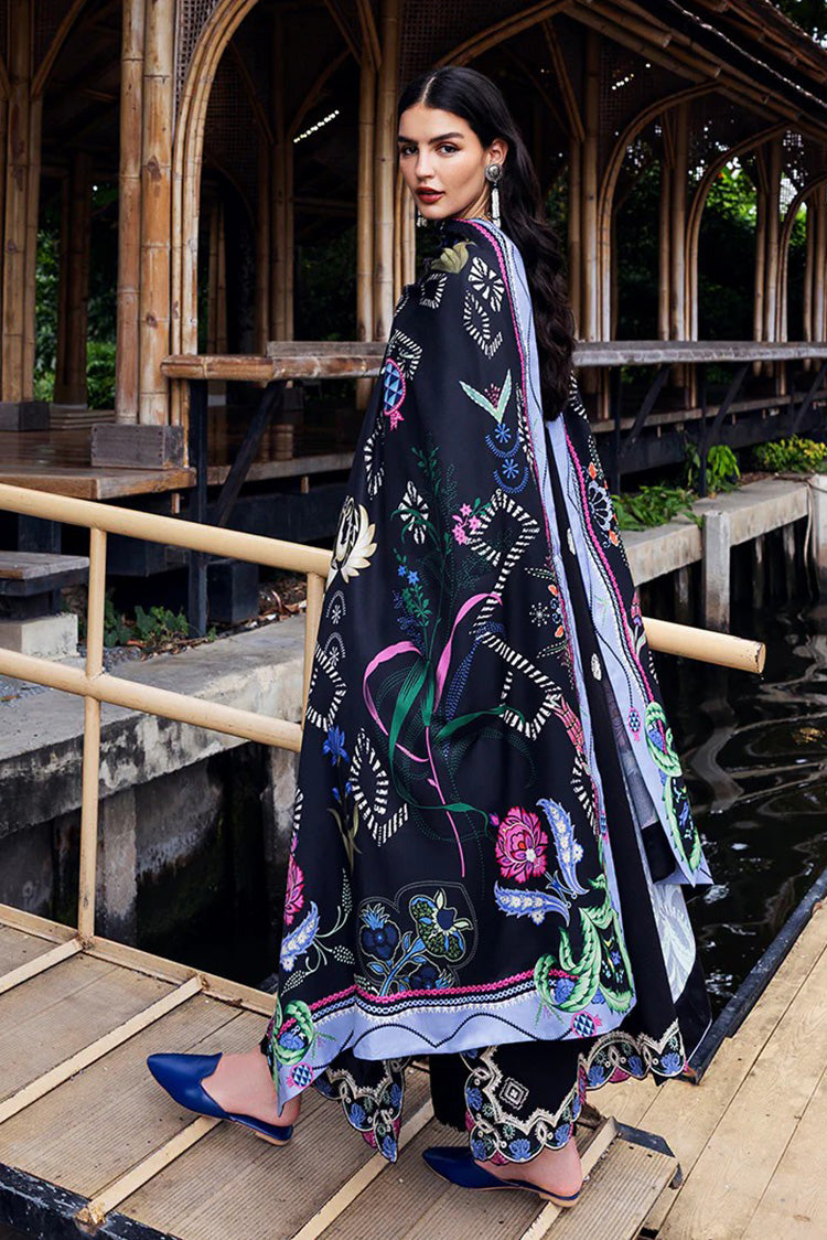 Picture of Mushq - Hemline Symphony Karandi Collection - 02U-Midnight Rune - Unstitched - Available at Raja Sahib