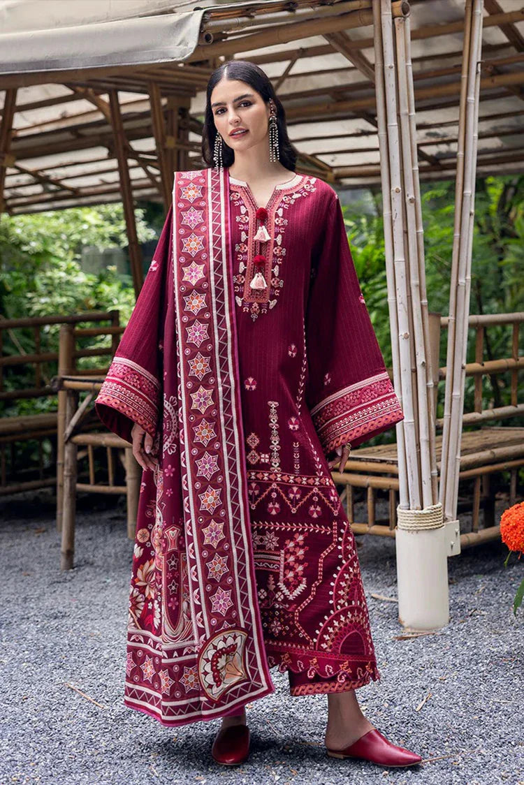 Picture of Mushq - Hemline Symphony Karandi Collection - 03U-Emerald Glimmer - Unstitched - Available at Raja Sahib