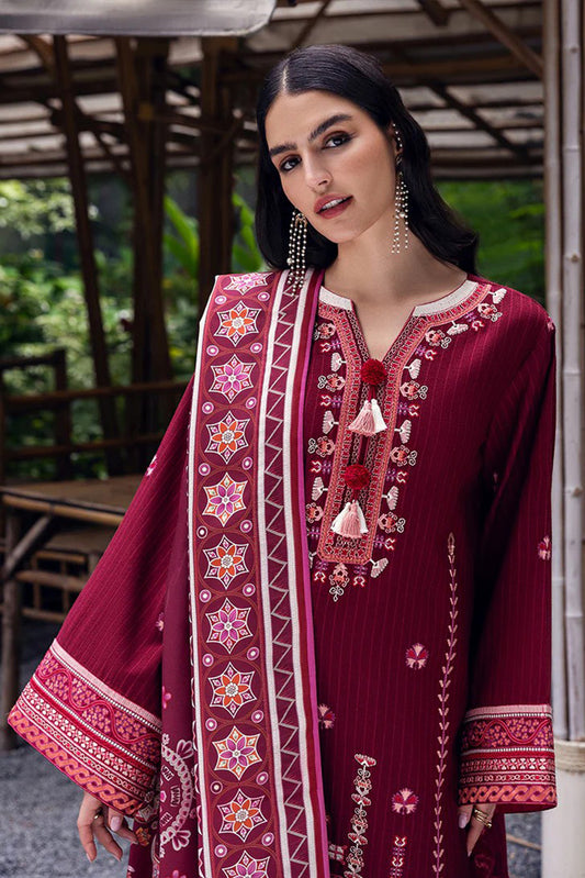 Picture of Mushq - Hemline Symphony Karandi Collection - 03U-Emerald Glimmer - Unstitched - Available at Raja Sahib