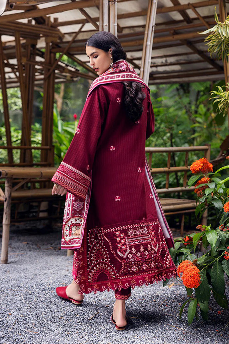 Picture of Mushq - Hemline Symphony Karandi Collection - 03U-Emerald Glimmer - Unstitched - Available at Raja Sahib