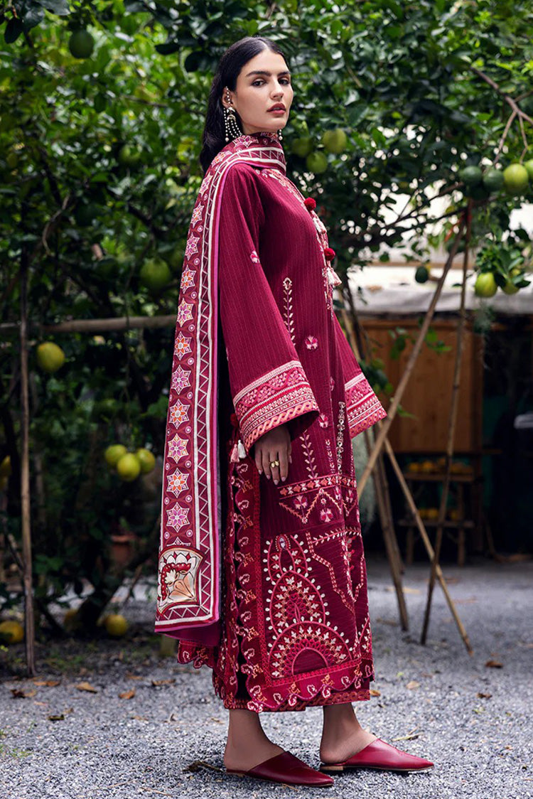 Picture of Mushq - Hemline Symphony Karandi Collection - 03U-Emerald Glimmer - Unstitched - Available at Raja Sahib