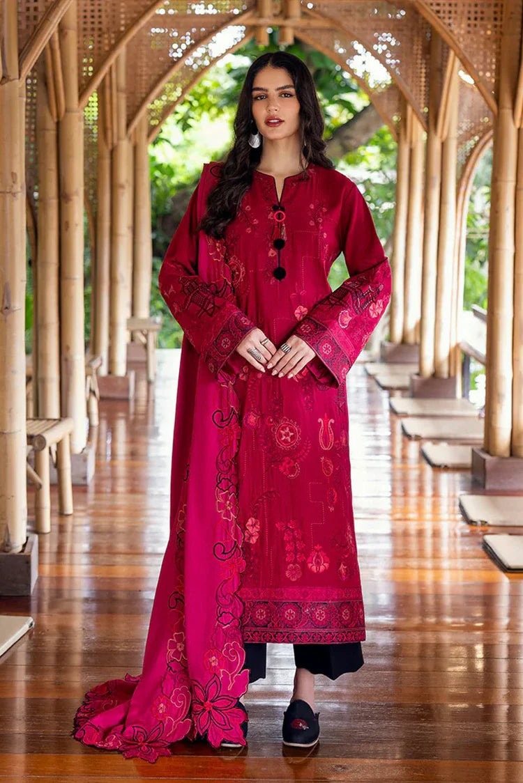 Picture of Mushq - Hemline Symphony Karandi Collection - 08U-Darling Bloom - Unstitched - Available at Raja Sahib