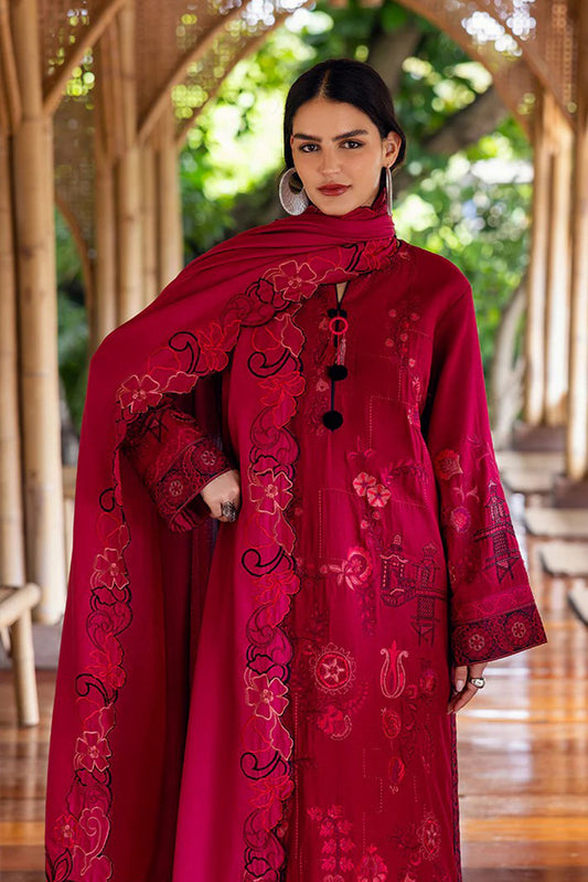 Picture of Mushq - Hemline Symphony Karandi Collection - 08U-Darling Bloom - Unstitched - Available at Raja Sahib