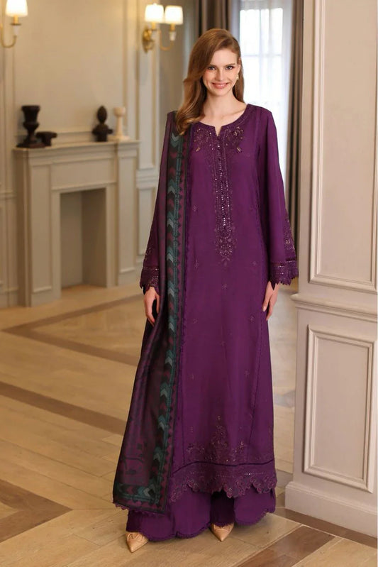 Picture of Noor by Saadia Asad - Noor Winter Embroidered Printskhaas Collection - Design 10B - Unstitched - Available at Raja Sahib