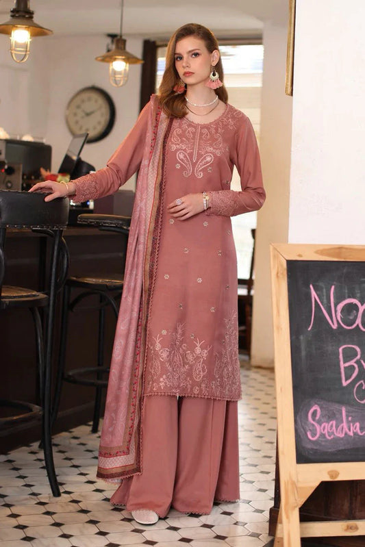 Picture of Noor by Saadia Asad - Noor Winter Embroidered Printskhaas Collection - Design 2B - Unstitched - Available at Raja Sahib