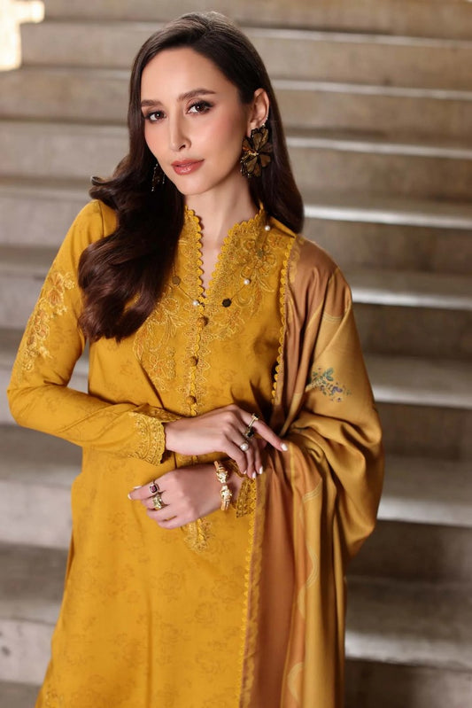 Noor by Saadia Asad - Noor Winter Embroidered Printskhaas Collection - Design 3B - Unstitched