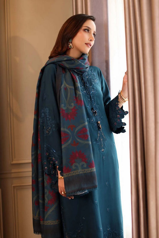 Picture of Noor by Saadia Asad - Noor Winter Embroidered Printskhaas Collection - Design 5B - Unstitched - Available at Raja Sahib