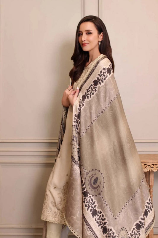 Picture of Noor by Saadia Asad - Noor Winter Embroidered Printskhaas Collection - Design 7A - Unstitched - Available at Raja Sahib