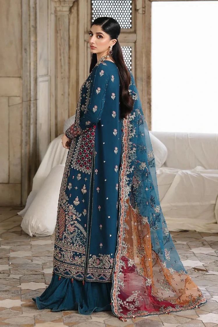 Picture of Qalamkar - Shadmani Wedding Formals - RH-02 NEELAM - Unstitched - Available at Raja Sahib