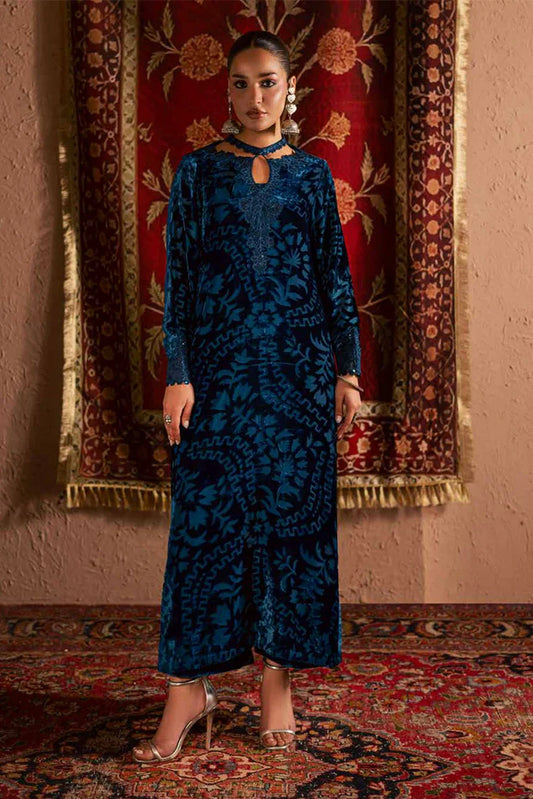 Picture of Nureh - Ballerina Embellished Velvet Palachi Collection - NU2-188 - Unstitched - Available at Raja Sahib