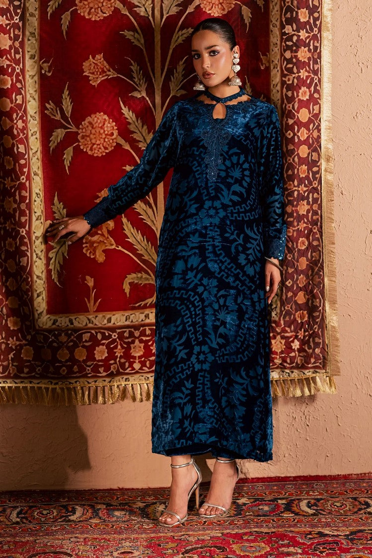 Picture of Nureh - Ballerina Embellished Velvet Palachi Collection - NU2-188 - Unstitched - Available at Raja Sahib