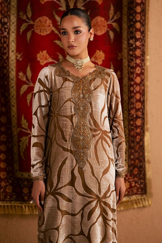 Picture of Nureh - Ballerina Embellished Velvet Palachi Collection - NU2-191 - Unstitched - Available at Raja Sahib