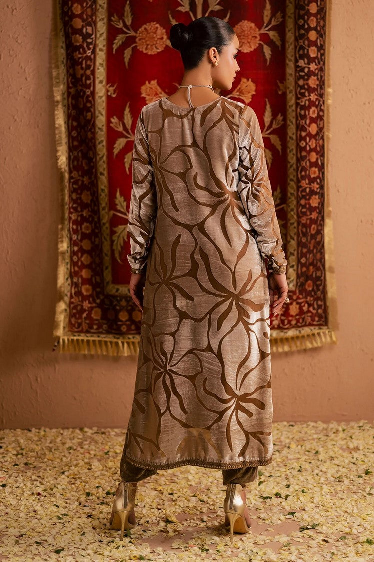 Picture of Nureh - Ballerina Embellished Velvet Palachi Collection - NU2-191 - Unstitched - Available at Raja Sahib