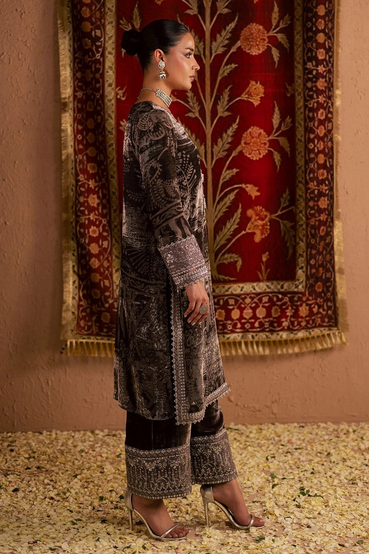 Picture of Nureh - Ballerina Embellished Velvet Palachi Collection - NU2-192 - Unstitched - Available at Raja Sahib