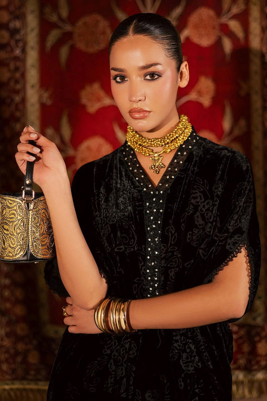 Picture of Nureh - Ballerina Embellished Velvet Palachi Collection - NU2-193 - Unstitched - Available at Raja Sahib