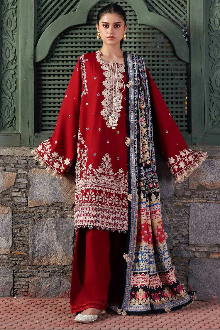 Republic Womenswear - Amaris Winter Shawl Collection - D13-Orlena - Unstitched